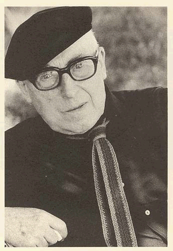 Cesare Zavattini fotografato da Berengo Gardin