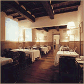 sala pranzo ristorante delle Notarie