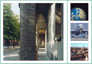Immagini di Piazza Fontanesi, panorama della citta,  aereo, mondo