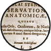 N.Stenone, Observationes anatomicae, Lugduni Batavorum, 1662